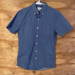 American eagle mens xs blue short sleeve shirt